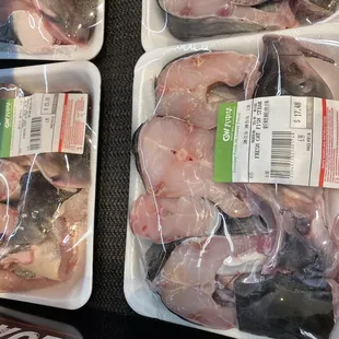 a variety of raw chicken