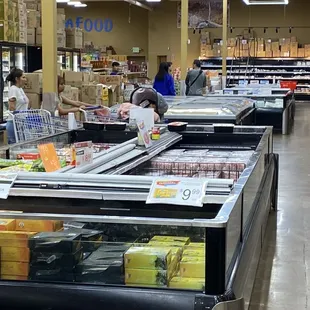 Frozen food section