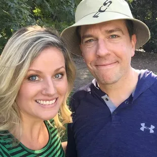 Anna Marie with star of The Office, Ed Helms.