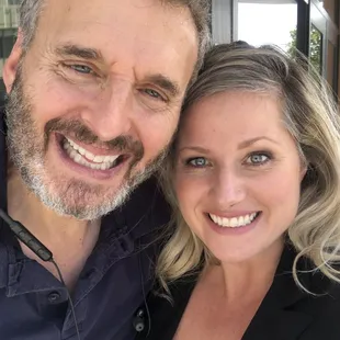 Anna Marie with "Everybody Loves Raymond" creator and host of "Somebody Feed Phil", Phil Rosenthal.