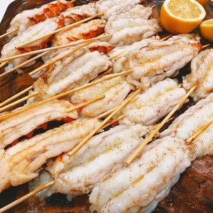 Lobster Tail Skewers