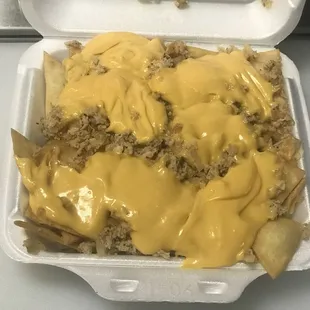 Chicken Cheese steak nachos