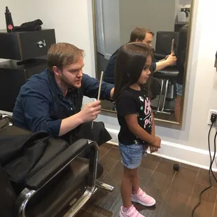 "Another awesome Duaney haircut," says Dylan.