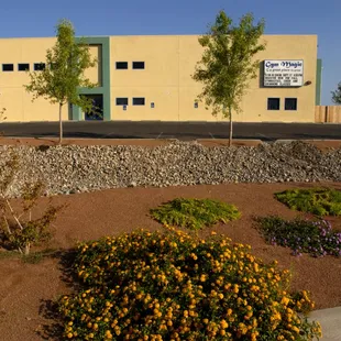 Front view of Gym Magic Kids. Located at 2341 Entrada Del Sol. Behind Best Buy.