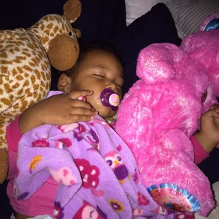 Gets her good and sleepy