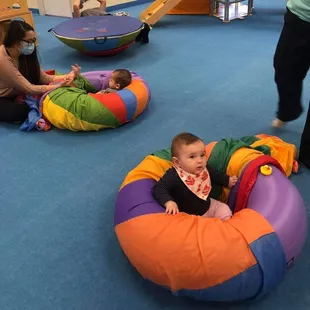 Crawlers enjoying their tubee rides!
