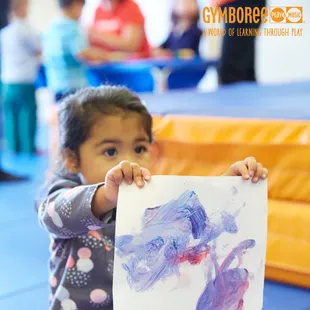 Art time at Gymboree.