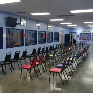 Viewing area for gym