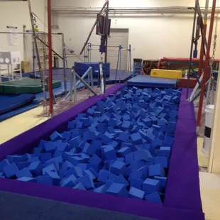 New foam pit installed