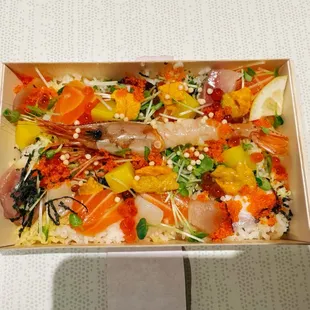 Premium Bara-Chirashi Sushi Bento