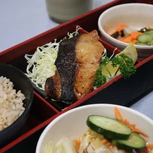 Senior Butterfish (Misoyaki) with namasu kobachi