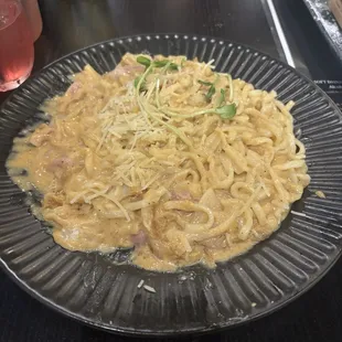 Miso Carbonara Udon