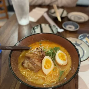 Red chicken paitan ramen