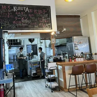 Front of shop. You can watch the magic being made.