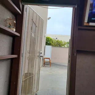 Outdoor smoking area