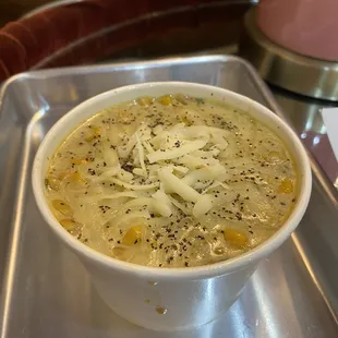 The poblano corn soup is the best!!!