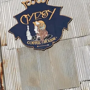 the sign on the side of the building