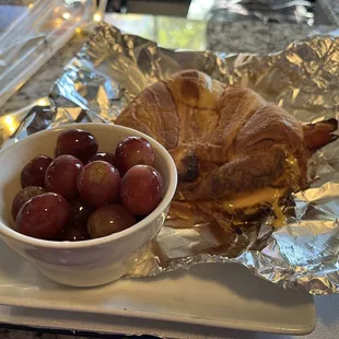 Breakfast sandwich with bacon