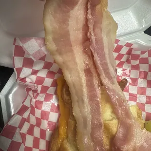 Undone bacon