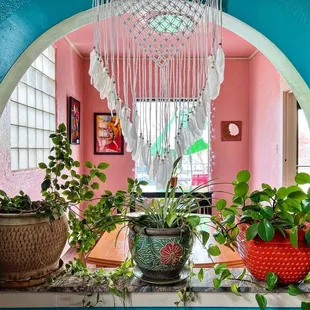 a view of the dining room