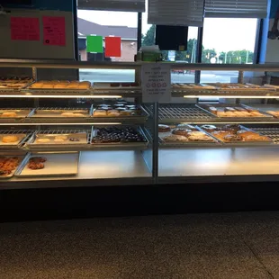 This is their selection of donuts. Pretty big!!
