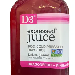 Dragonfruit and pineapple juice