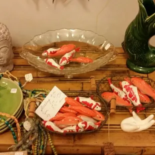 floating ceramic koi...