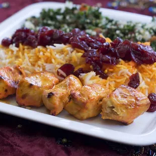 Chicken Kabob Plate