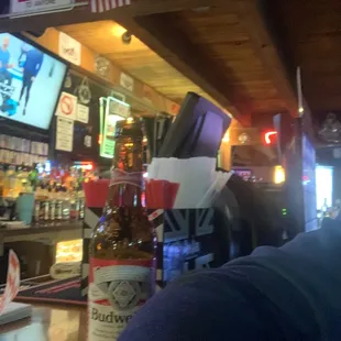 a man sitting at a bar