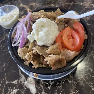 Gyro Rice Bowl &amp; Tzatziki