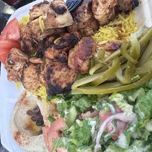 Chicken Kabob Plate