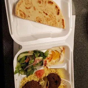 falafal rice plate