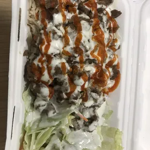 Gyro over rice
