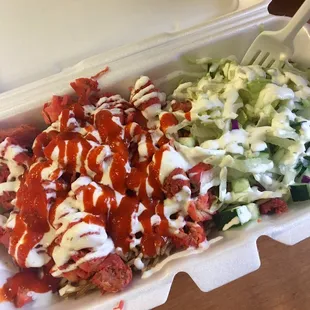 Super good and healthy! The salad was fresh and crisp.