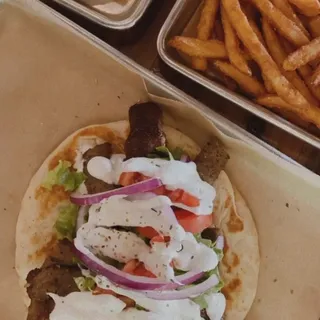 Feta Fries with Gyro