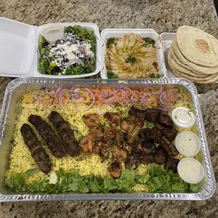 Combo For 3 with Hummus