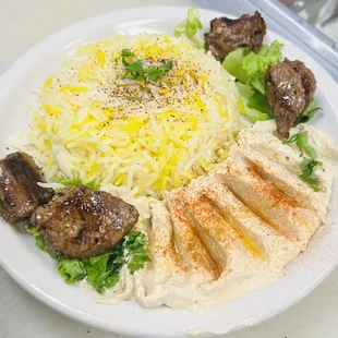 Shish Kabob (lamb chunks) Lunch Special
