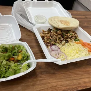 Chicken Shawarma &amp; Lebanese Salad
