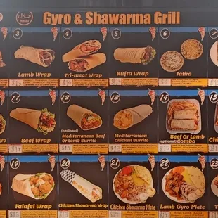 ramen and noodles, menu