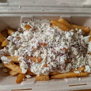 Greek fries. The bomb. Get this. Fries are so frigging good.