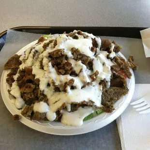 7.65 beef and lamb Greek salad!