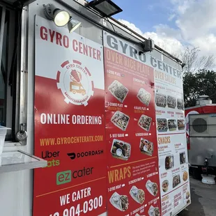 a food truck parked in a parking lot