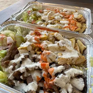 Combo platter and Chicken Plate