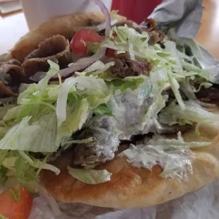 The well-stuffed, 3oz Mini Gyro.