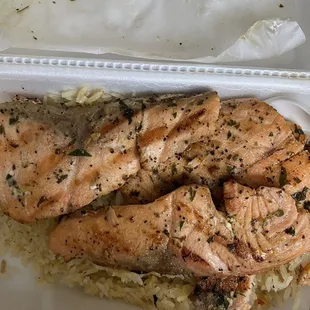 Salmon and rice