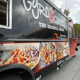 Outside of the food truck
