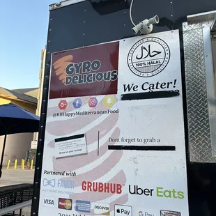 a sign for a restaurant