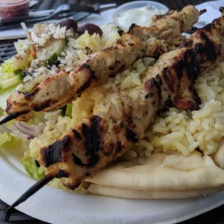 Chicken Souvlaki Plate