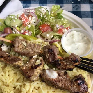 Lamb Souvlaki Gyro Combo