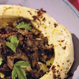 HUMMUS APPETIZER with BEEF &amp; LAMB